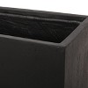 Okak 35"L Modern Raised Durable Outdoor Plant Pot, Large Square Planter for Patios, Gardens,Vegetables, Herbs, Flowers - 4 of 4