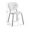 Nordlys Set of 2 Bouclé Dining Chairs Modern Design Style Upholstery Dining Room - 4 of 4