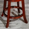 NicBex Dining Chairs Set of 2 Upholstered Chair Backless Round Seat Counter Stools, Fabric Accent for Kitchen, Bedroom, Tan - 4 of 4