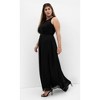 Women's Plus Size Panelled Bodice Maxi Dress - black | CITY CHIC - 2 of 4