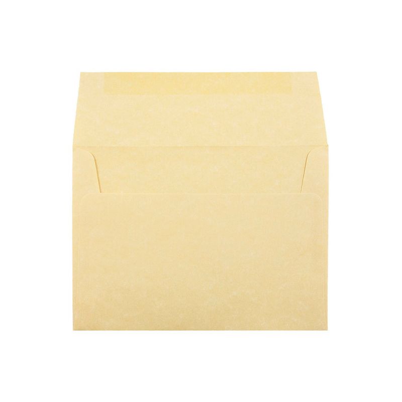 JAM Paper A7 Parchment Invitation Envelopes 5.25 x 7.25 Antique Gold Recycled 78758, 2 of 3