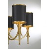 Savoy House Quincy 5 - Light Chandelier in  Matte Black/Warm Brass - 4 of 4