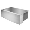 Miligore 33" x 21" x 10" Deep Single Bowl 16-Gauge Stainless Steel Farmhouse Apron Kitchen Sink with Drain/Grid - image 3 of 4