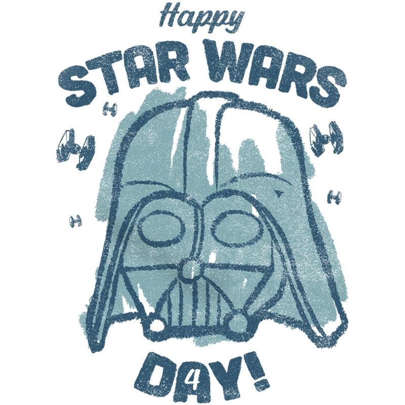 Girl's Star Wars Darth Vader Happy Star Wars Day T-Shirt, 2 of 6