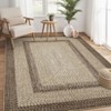 Machine Washable Rug, Non-Slip Non-Shedding Area Rugs for Living Room, Farmhouse Printed Braided Bordered Carpet - 2 of 4