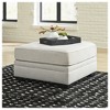 Signature Design by Ashley Traditional Huntsworth Oversized Accent Ottoman, Dove Gray - 2 of 4