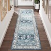 Vintage Floral Washable Runner Rug - Non-Slip Stain Resistant Kitchen & Bathroom Rug for Entrance, Laundry, Hallway, Bedroom - 2 of 4