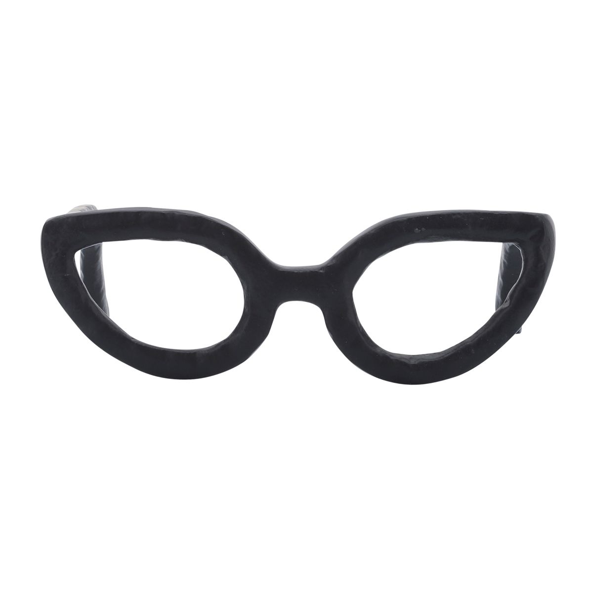 Sagebrook Home Abstract Glasses Aluminum Sculpture Decoration - thumbnail 7
