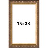 PosterPalooza | Museum Gold Picture Frame - UV Acrylic, Foam Board Backing, Hanging Hardware - 2 of 4