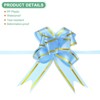 Unique Bargains Plastic Gold Edge PP Plastic Glossy Appearance Gift Wrap Satin Pull Bows 200 Count - 2 of 4