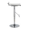 Sapphtopaz 1PC Modern Bar Stools with Chrome Base Adjustable Height Mesh Seat Swivel Counter Bar Stools with Footrest Barstools for Dining Room - 3 of 4