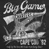Mens Funny T Shirts Big Game Charters Sarcastic Fishing Graphic Tee For Men - Crazy Dog Men's T Shirt - 2 of 4