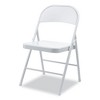 Alera Armless Steel Folding Chair, Supports Up to 275 lb, Gray Seat, Gray Back, Gray Base, 4/Carton - 2 of 4