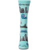 Memoi Women's San Diego Themed Rayon Blend Novelty Crew Sock Capri Breeze 9-11 - 2 of 4