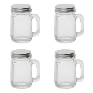 Kitcheniva Mini Leakproof Glass Mason Jars (4 Pcs) - For Expresso, Jam & Honey - 1 of 4