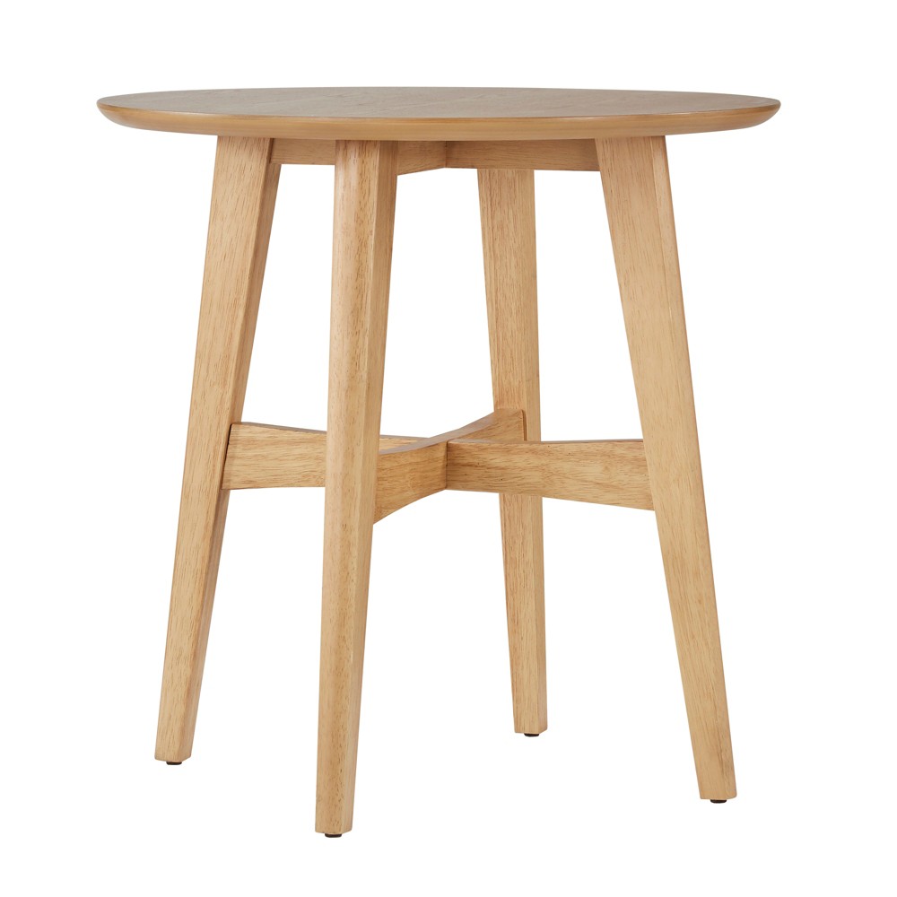 Photos - Coffee Table Flournoy Danish Mod Tapered Leg Accent Table - Oak - Inspire Q: Round, Woo