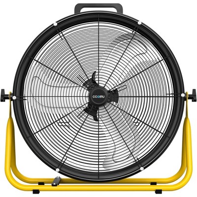 Ihomadore 24" Black Box Fans Double U-foot Stand Drum Fan for Industrial Factory