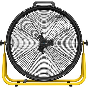 Ihomadore 24" Black Box Fans Double U-foot Stand Drum Fan for Industrial Factory - 1 of 3