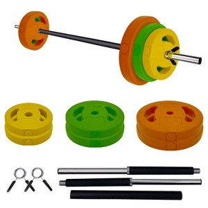 Adjustable Barbell Weight Set, 40lb /20kg Adjustable Free Weights for Home and Gym Workout - 1 of 4