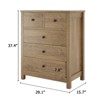 Nasitip 5 Drawer Dresser for Bedroom, Wood Dresser Organizer with Deep Space, Storage Cabinet for Entryway, Hallway, Home Office - 4 of 4