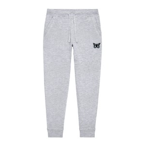 Dalix Butterfly Embroidered Jogger Pant Soft Fleece Relaxed Fit Lounge Womens - 1 of 4