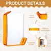 Unique Bargains Acrylic Wall Tabletop Display Floating Single Image Frame Stand - 3 of 4