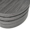 Airsurfer Medium Charcoal Gray Coffee Table Modern Rotating Coffee Table Living Room Accent for Contemporary Living Spaces - 4 of 4