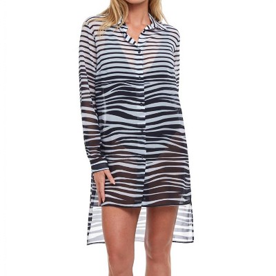 Women's High Low Cover Up Beach Blouse - Gottex
