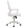 Low Back Office Chair 39.2–43.1"H White – Mesh Fabric & Nylon Frame, Adjustable Swivel Office Chair By Zuo Modern - 3 of 4
