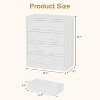 Acekool White Drawer Dresser, Modern Small Chest Organizer, Storage Bedside Table for Bedroom, Living Room, Nursery, Entryway - 2 of 4