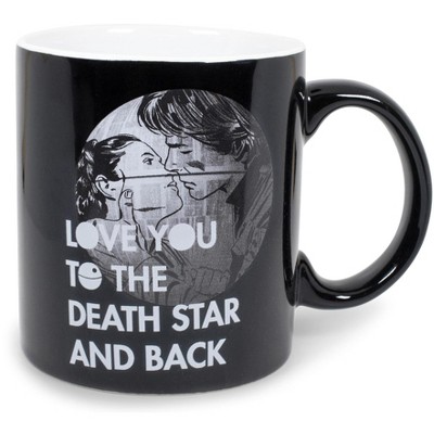 Silver Buffalo Star Wars "Love You To The Death Star And Back" Ceramic Mug | Holds 20 Ounces