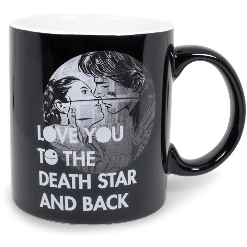 Star Wars Love You to the Death Star Stainless Steel Tumbler Holds 22  Ounces