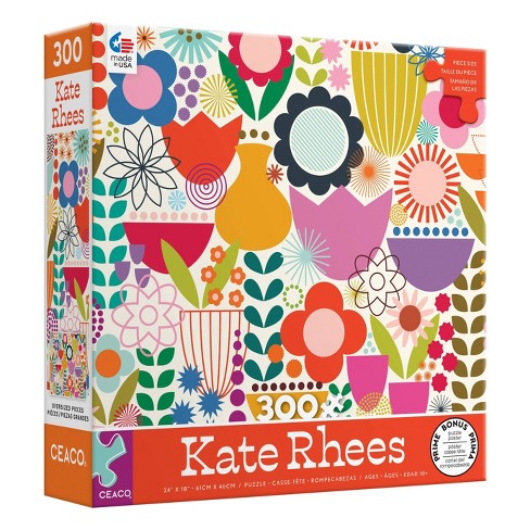 Ceaco Kate Rhees: Scandi Flowers Oversized Jigsaw Puzzle - 300pc - image 1 of 3