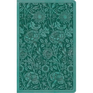 ESV Premium Gift Bible (Trutone, Teal, Floral Design) - by  Esv Bibles (Leather Bound) - 1 of 1