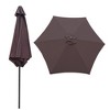 CAVINAS 9 FT Windproof Beach Umbrella, Deck Umbrella, Waterproof Outdoor Shade for Poolside, Terrace, Garden, without Base - 4 of 4