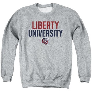 Liberty University Official Stacked Adult Crewneck Sweatshirt - 1 of 4