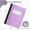 Manaloom Wide Ruled Composition Notebooks – 5 Pack – 100 Sheets, 9.75" x 7.5", Sewn Binding – Colored Notebooks for School, Work, Journaling - 3 of 4