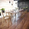 LeisureMod Menno Series Folding Chair with Stainless Steel Frame, Set of 2 - 2 of 4