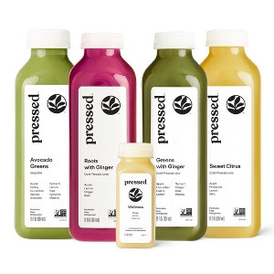 Pressed Juicery Half-Day Cleanse Bundle - 24ct/12 fl oz + 6ct/2 fl oz Shots - 1 of 1