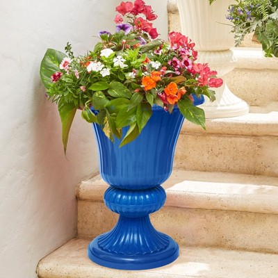 BrylaneHome Traditional Embry Plastic Urn Planter
