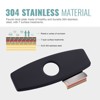 WOWOW Bathroom Faucet Deck Plate for 1 to 3 Hole Vanity Sink, 304 Stainless Steel Cover Plate - 4 of 4