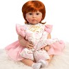 Paradise Galleries Reborn Toddler - Once Upon a Princess, 20 inch Made in GentleTouch Vinyl, Red Hair, 6-Piece Realistic Baby Doll Gift Set - 3 of 4