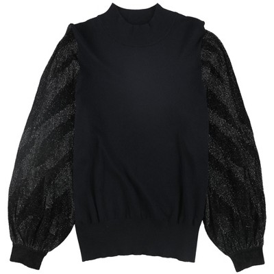 Alfani Womens Bubble-Sleeve Pullover Sweater