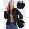 INSPIRE CHIC Women's Corduroy Long Sleeve  Lapel Collar Fall Outerwear Button Down Shacket Jackets - 2 of 4