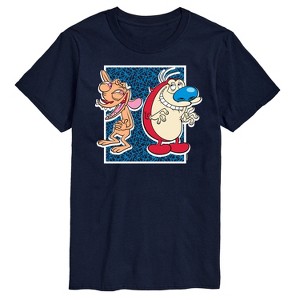 Men's - Ren & Stimpy - Ren and Stimpy Retro Nickelodeon Logo Short Sleeve Graphic T-Shirt - 1 of 4