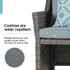Sunsitt 2pc Wicker Outdoor Patio Wicker Loveseat and Coffee Table Set with Built-in Storage Bin - 4 of 4