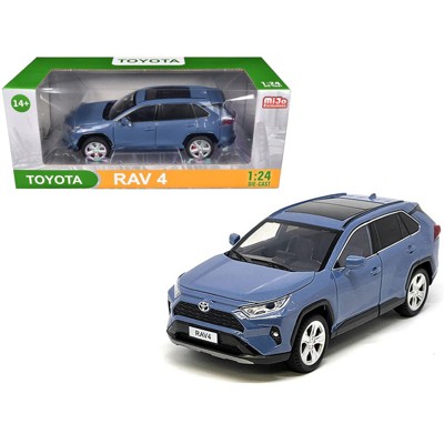 Toyota Rav4 Hybrid XLE Blue Metallic with Sunroof 1/24 Diecast Model Car