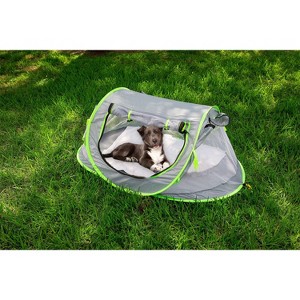 Zone Tech Pet Pop Up Tent - Portable Sunshade Foldable Travel Tent - Pet Camping Bed with Mosquito Net with UV Protection UPF 50+ - 1 of 4