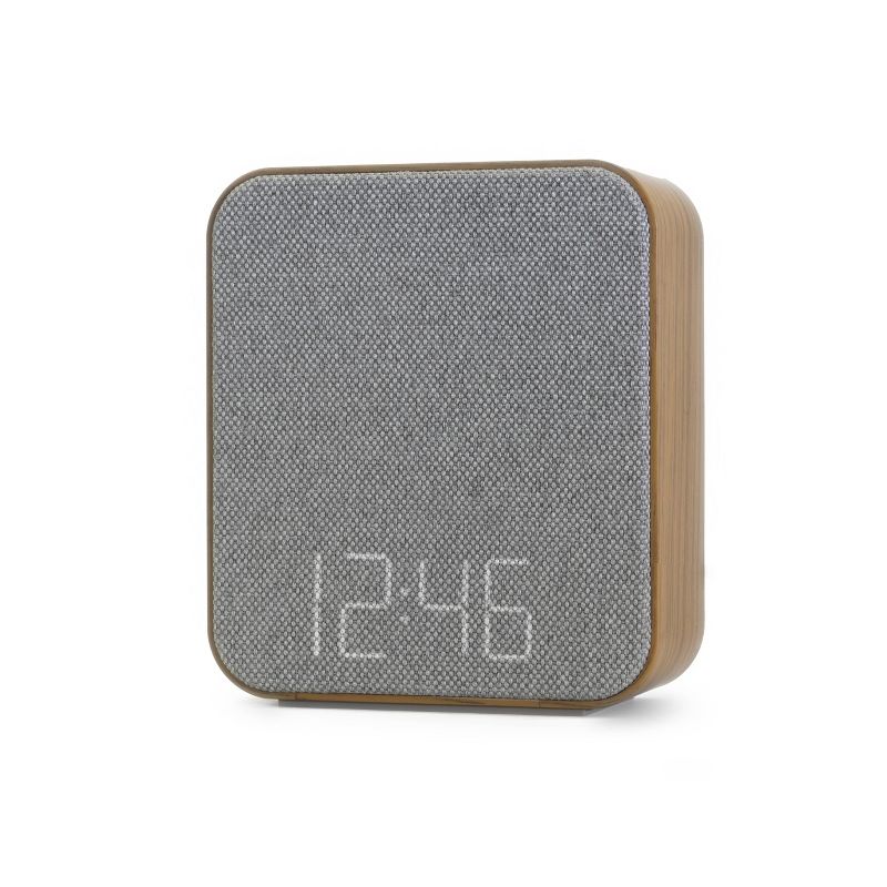 Wood Sound Sleep Alarm Table Clock Gray - Capello, 3 of 5