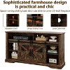 Jojoka Electric Fireplace TV Stand for 65 Inch TV，Farmhouse Entertainment Center with Storage Cabinets - 4 of 4